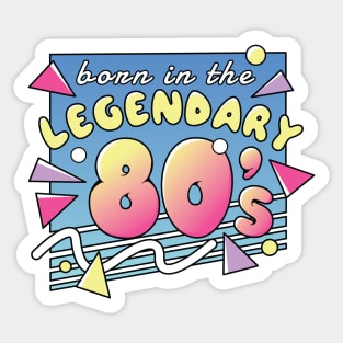 80s vintage retro style quotes Sticker